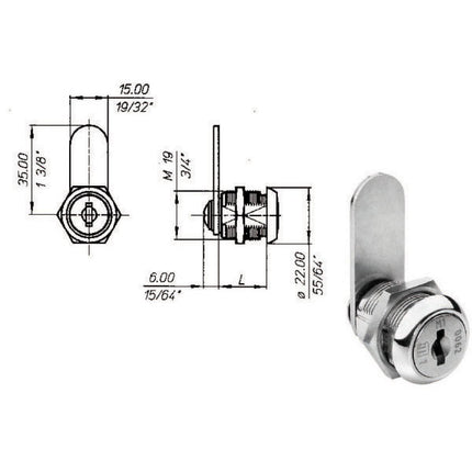 CILINDRO LEVETTA mm 20 2651 MERONI