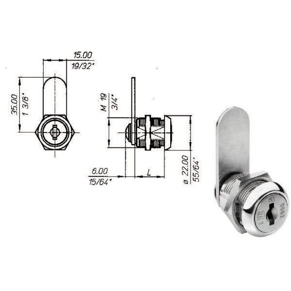 CILINDRO LEVETTA mm 16 2651 MERONI