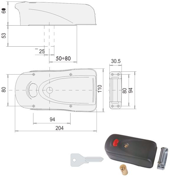ELETTROSERRATURA APP.FERRO 1A731-00-0 CISA