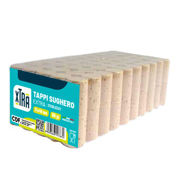 TAPPO SUGHERO EXTRA 24x40 Pz 100 XTRA 11767