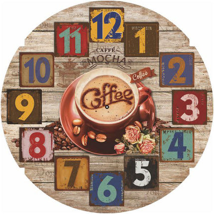 OROLOGIO MURO COFFEE PATCH cm 30 XTRA 10886