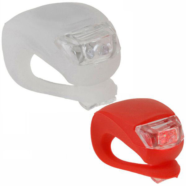 LUCE BICICLETTA LED SET SILICONE Pz 2 DUNLOP