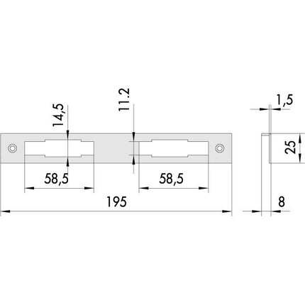 CONTROPIASTRA SERRATURE 06226-00-0 CISA