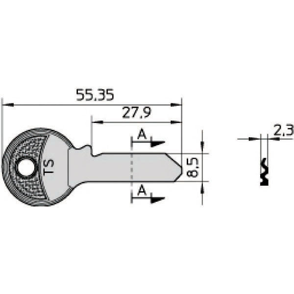 CHIAVE CILINDRI 7 SPINE SX 037.2 VIRO