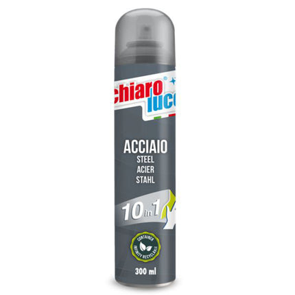 DETERGENTE ACCIAIO SPRAY ml 300 CHIARO LUCE