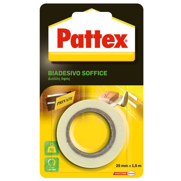 NASTRO BIADESIVO SPESSORE mm 25 m 1,5 PATTEX