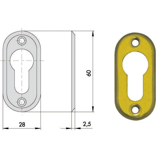 BOCCHETTA OVALE 06012-00-0 CISA