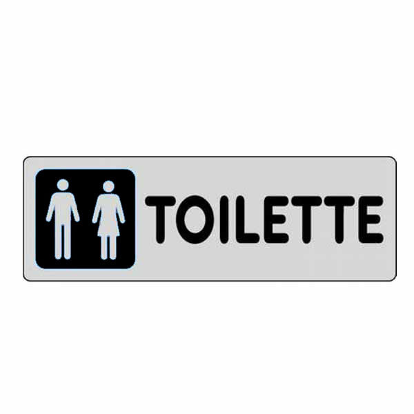 ETICHETTA TOILETTE UOMINI E DONNE 15x 5 ADESIVA