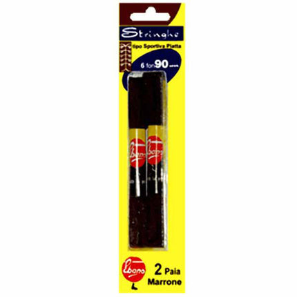 STRINGA PIATTA P.2 MARRONE cm 90 CALZANETTO