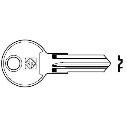 EU15 CHIAVE CIL.EURO LOCKS 5 SPINE SIMMETR.