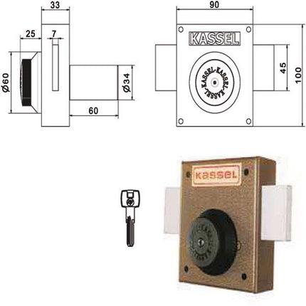 SERRATURA FERROGLIETTO POMPA 4 M 2010 KASSEL