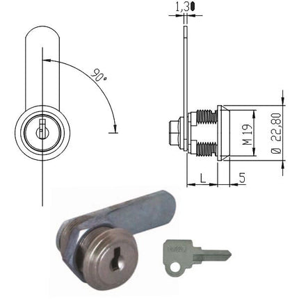 CILINDRO LEVETTA mm 20 165580 OMR