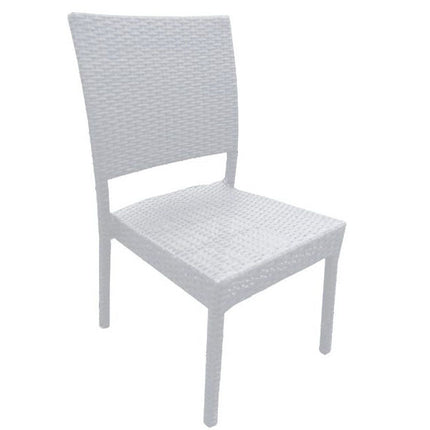 SEDIA S-RATTAN BIANCO VETTE 06239
