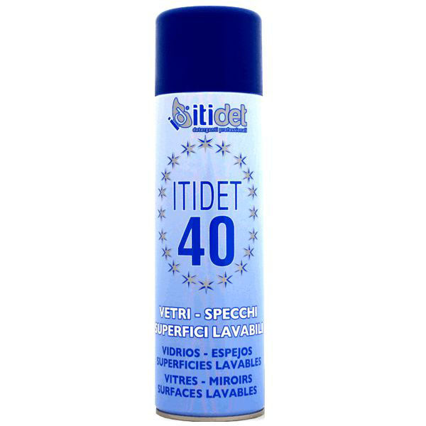 DETERGENTE VETRI SPRAY 40 ml 500 ITIDET