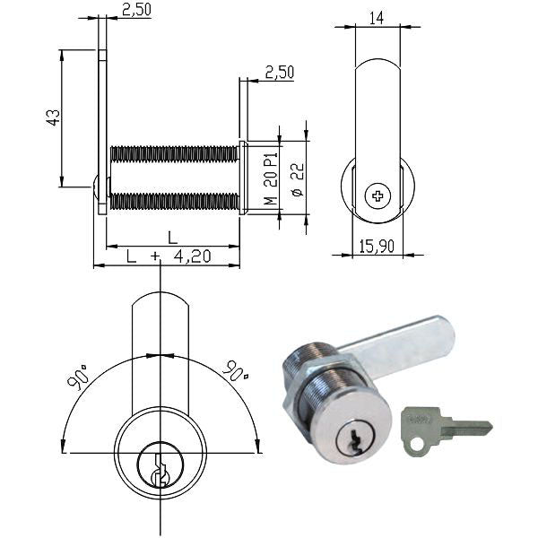 CILINDRO LEVETTA mm 41 63255 OMR