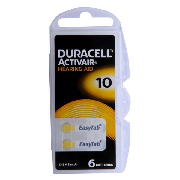 PILA BOTTONE HEARING AID Pz 6 DA10 DURACELL