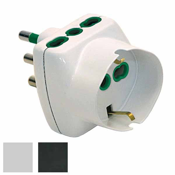 ADATTATORE TRIPLO 16A+T SK BIANCO 82240 FME