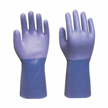 GUANTI NITRILE 720 MANICHETTA BLU 9 SHOWA