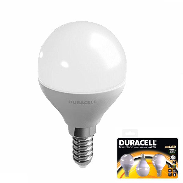 LAMPADA LED GLOBO E14 W 3,8 2700K Pz 3 DURACELL