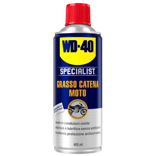 GRASSO CATENE SPRAY ml 400 MOTO SPECIALIST WD40