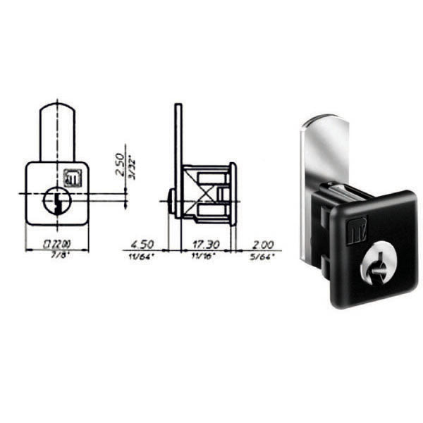 CILINDRO LEVETTA mm 17,3 CLIP IN 2352 MERONI