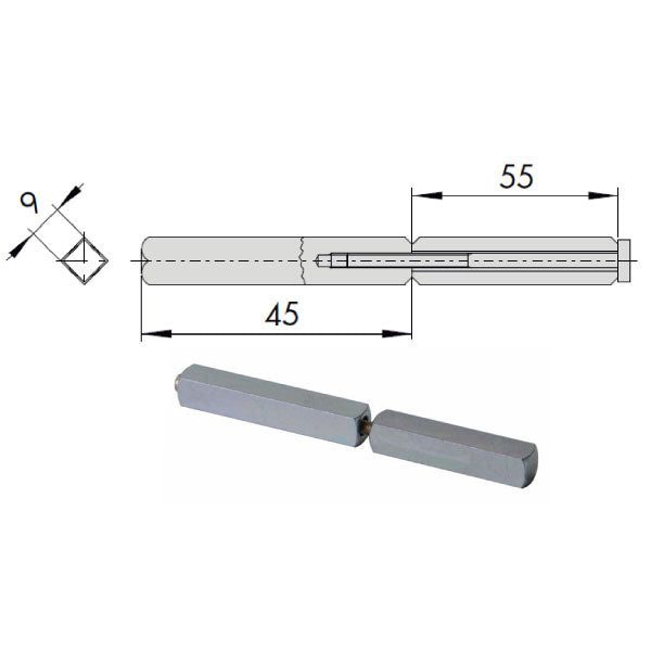 QUADRO MANIGLIE SDOPPIATO mm 9 07083-52-0 CISA