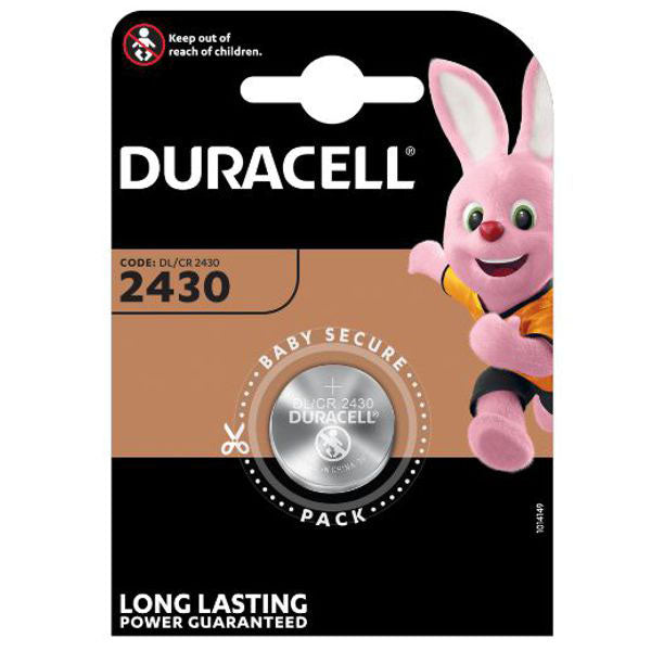 PILA BOTTONE LITIO DL2430 DURACELL