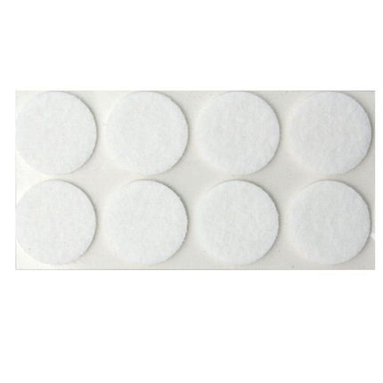 FELTRINO ADESIVO TONDO BIANCO Pz 12 18 XTRA