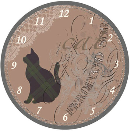 OROLOGIO MURO GATTO NERO cm 30 XTRA 10883