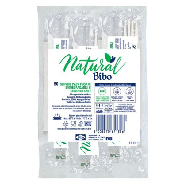 POSATE SET BIS NATURAL BIBO