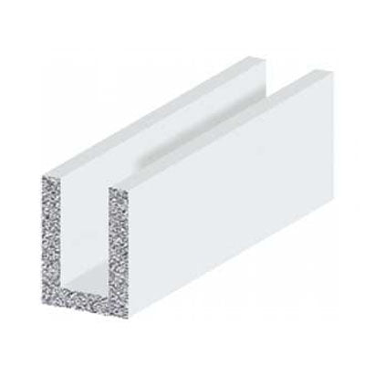 PVC CANALINA U mm 8x 4,5x1,0 h 100 BIANCO