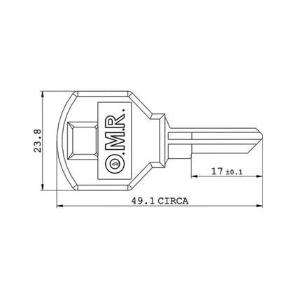 CHIAVE CILINDRI BUCHE LETTERE SCHG05079 OMR