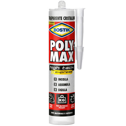 ADESIVO POLY MAX g 300 CRISTAL HIGH TACK BOSTIK