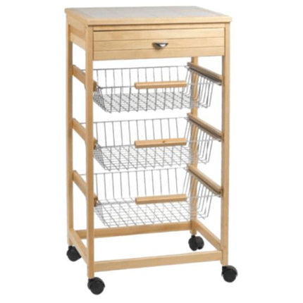 CARRELLO P.4 FAGGIO cm 45,5x36,5 h 87,5