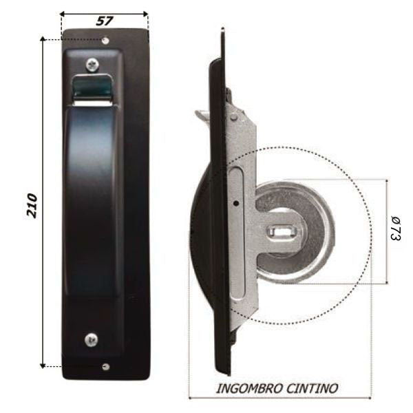 AVVOLGITORE SEMINCASSO CON PLACCA