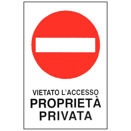 CARTELLO ALL PROPRIETA' PRIVATA