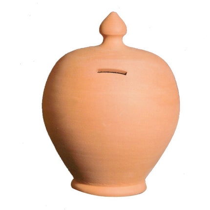 SALVADANAIO TERRACOTTA TONDO