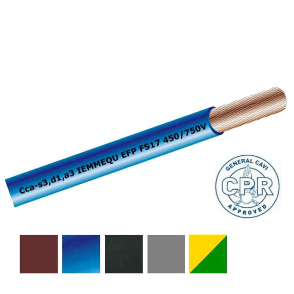 CAVO ANTIFIAMMA UNIPOLARE CPR