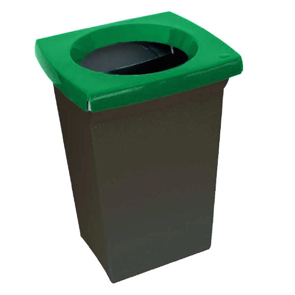 BIDONE IMMONDIZIA NERO/VERDE l 50 43x39 h 60 ICS