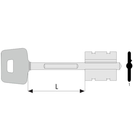 CHIAVE DOPPIA MAPPA DESTRA
