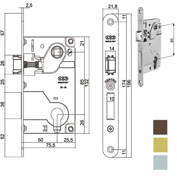 SERRATURA INF.LEGNO CENTRO 1024