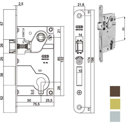 SERRATURA INF.LEGNO CENTRO 1024