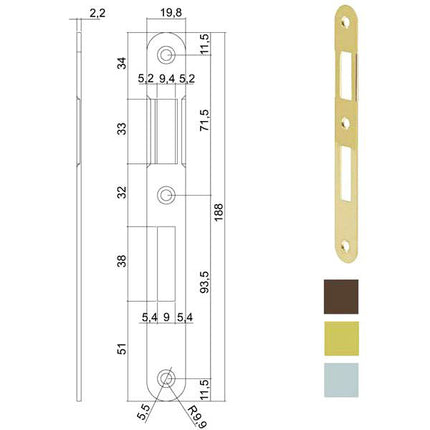 INCONTRO SERRATURE PATENT BT 570