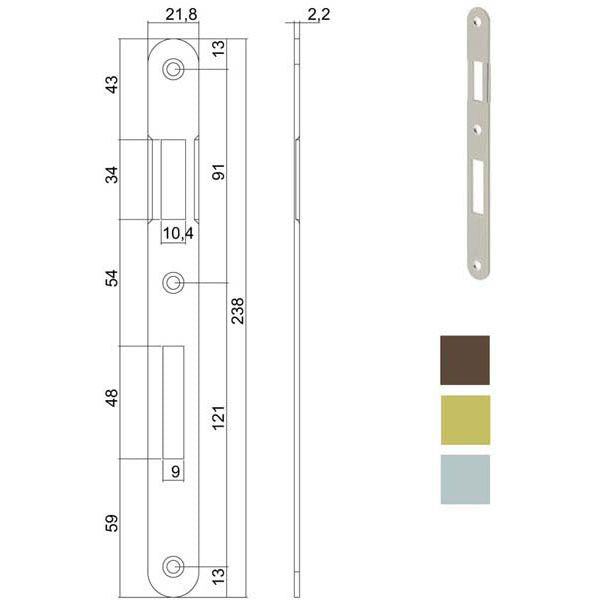 INCONTRO SERRATURE PATENT BT 590