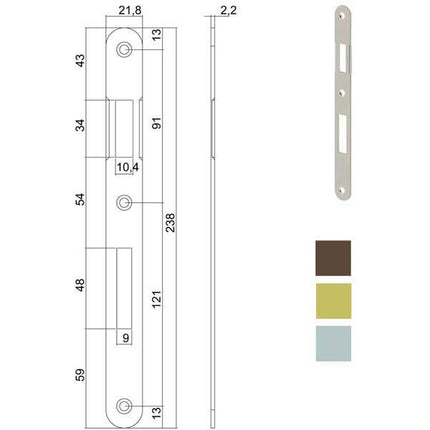 INCONTRO SERRATURE PATENT BT 590