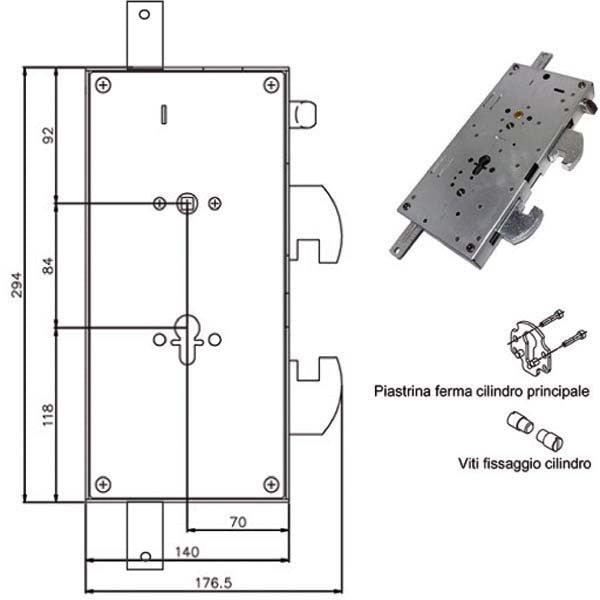 SERRATURA SICUREZZA TRIPLICE GRIPSTOP