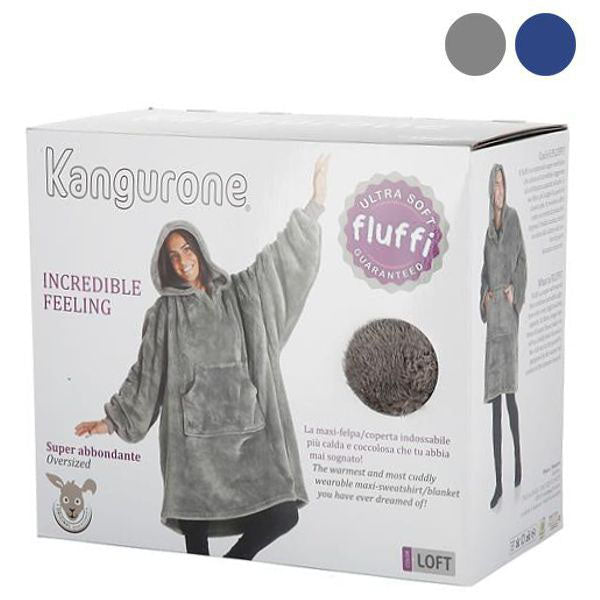 COPERTA CON MANICHE KANGURONE