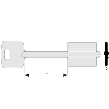 CHIAVE DOPPIA MAPPA SINISTRA