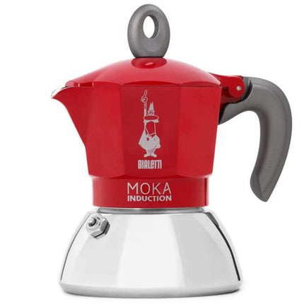 CAFFETTIERA MOKA INDUCTION ROSSA