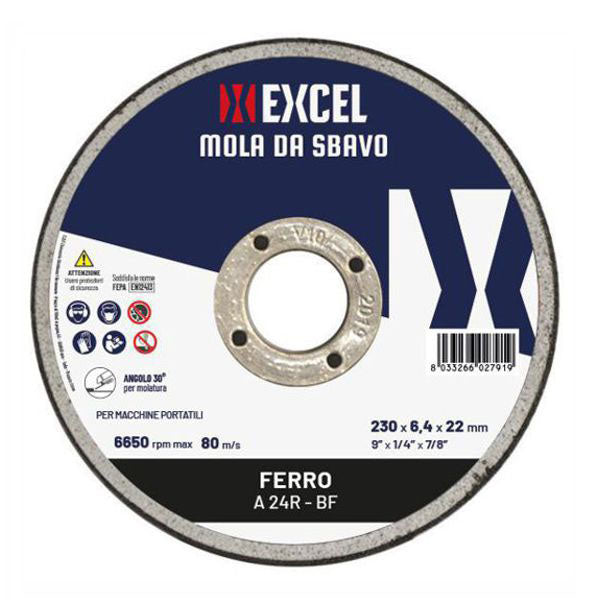 DISCO ABRASIVO MOLARE FERRO